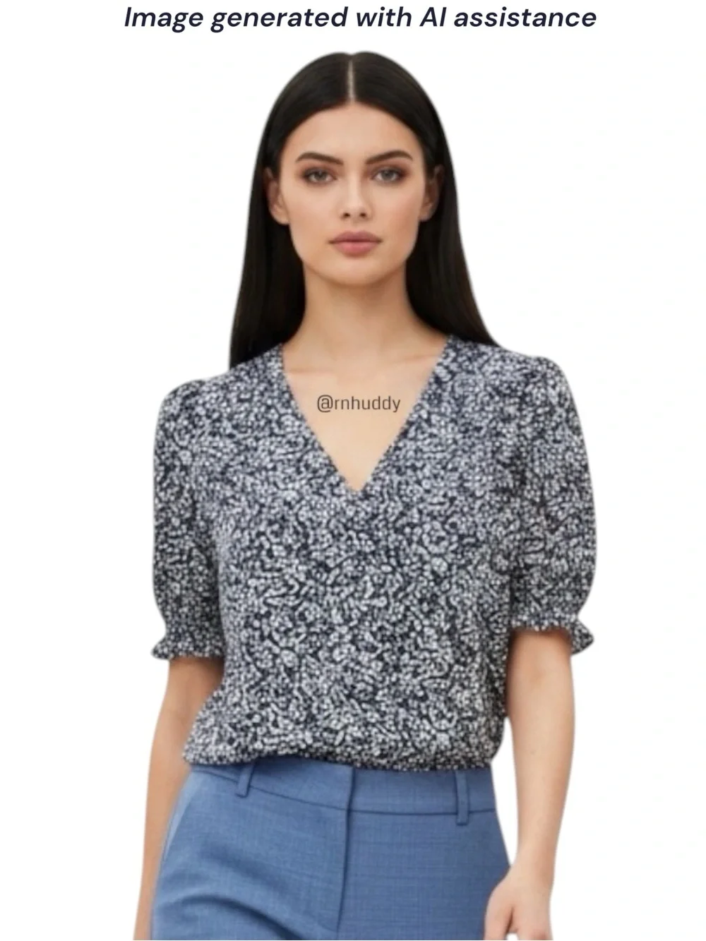 NWT J. Crew XS navy/white top
